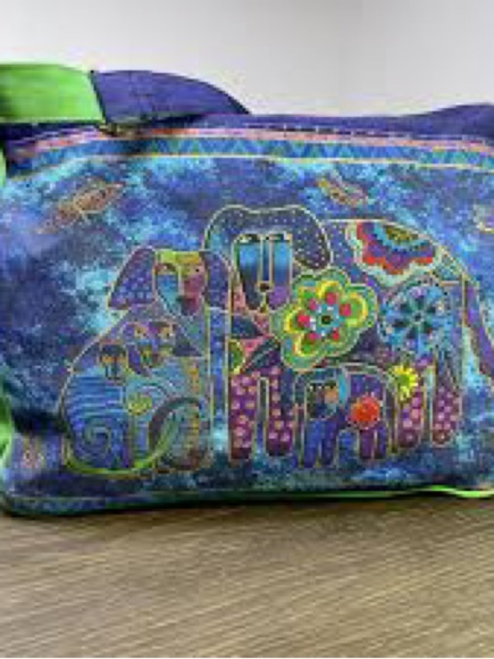 Laurel Burch Medium ~Canine Family Print ~Crossbody /Satchel LB4852 EUC - Picture 2 of 11